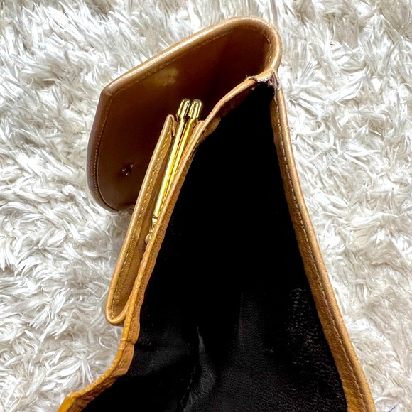 GUCCI Vintage Micro GG Logo Canvas Leather Bifold Wallet Black Sherry Line - Picture 12 of 13